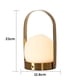 thumbnail image 3 of Lámpara de noche LED Protección ocular Lámparas de mesita de noche para el dormitorio del hogar (Oro), 3 of 8