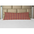 thumbnail image 1 of Groovy Body Pillow Case Cover with Zipper, Rainbow Zig Zag Vertical Chevron Pattern Geometric Striped Repeat Vibrant Colors, Decorative Accent Long Pillowcase, Multicolor, by Ambesonne, 1 of 1