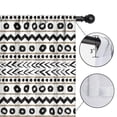 thumbnail image 4 of Blackout Kids Curtains,White Geometric Zigzag Circle Pattern Childrens Insulated Curtains Set Of 2,Bedroom Essentials,Toddler Room Decor 42x63in(106x160cm), 4 of 5