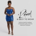 thumbnail image 3 of David’s Bridal, The Edit by DB Studio Women's Formal Sculpted Strapless Mini Dress, Short, Sequin, 3 of 6