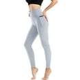 thumbnail image 2 of Ramiter Sweatpants Women Women's Yoga Pants High Waisted Tummy Control Workout Leggings Big Girls Yoga Pants with Pockets XL,White, 2 of 5