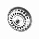 thumbnail image 1 of 2-Pack Sink Strainer Plug, 78mm Stainless Steel Bathroom Kitchen Stopper with Ball End, 1 of 1