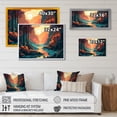 thumbnail image 4 of Designart "Beautiful Stream At Sunset II" Landscape Forest Canvas Wall Art, 4 of 5