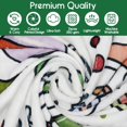 thumbnail image 5 of Throw Blanket 60"x50",Merry Christmas Snowman Xmas Tree Snowflake Winter Holiday Festival Blanket for Women Men,Soft Flannel Fleece Throw for Home Living Room Bed Chair Couch Decor, 5 of 6