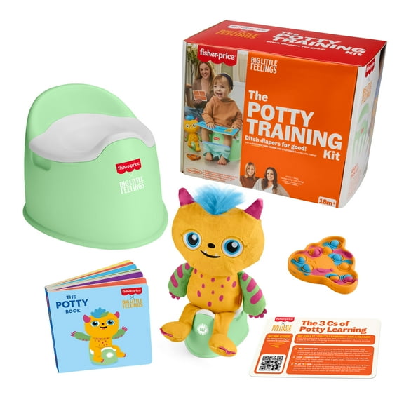 Fisher-Price Big Little Feelings Potty Training Play Kit, Set of Toys & Tips for Toddlers & Kids