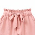 thumbnail image 5 of ATOGUTA Girl's Shorts Size 5T-14 Kids Loose Elastic Waist Short Pants Teen Summer Casual Jorts Pink, 5 of 5