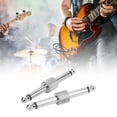 thumbnail image 4 of Guitar Pedal Coulper, 2PCS Less Interference Noise Reduction Strong Resolution Audio Effect Adapter  For Broadcasting System For Studios Silver, 4 of 8