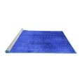 thumbnail image 2 of Ahgly Company Machine Washable Indoor Square Oriental Blue Industrial Area Rugs, 3' Square, 2 of 4