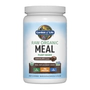 Garden of Life Raw Organic Meal Plant-Based Protein Powder, Chocolate, 28 Servings