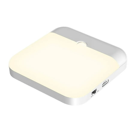

GoldHub LED Night Light with Human Body Sensor Super Bright Flicker Free Rechargeable Battery Operated Wireless Cabinet LED Light