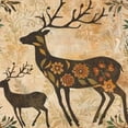 thumbnail image 6 of WYYP Deer Antlers Floral Design Round Tablecloth Waterproof 100% Polyester Fiber White, 6 of 8