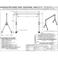 thumbnail image 2 of Vestil Manufacturing AHSN-4-15-12 15 x 12 in. Knock-Down Adjustable Height Steel Gantry Cranes - 4000 lbs, 2 of 2