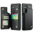 thumbnail image 2 of Funda para Samsung Galaxy S24 con tarjetero, tipo cartera para hombre y mujer con bloqueo RFID, de piel resistente, con cierre magnético y función atril, a prueba de golpes, 2 of 10