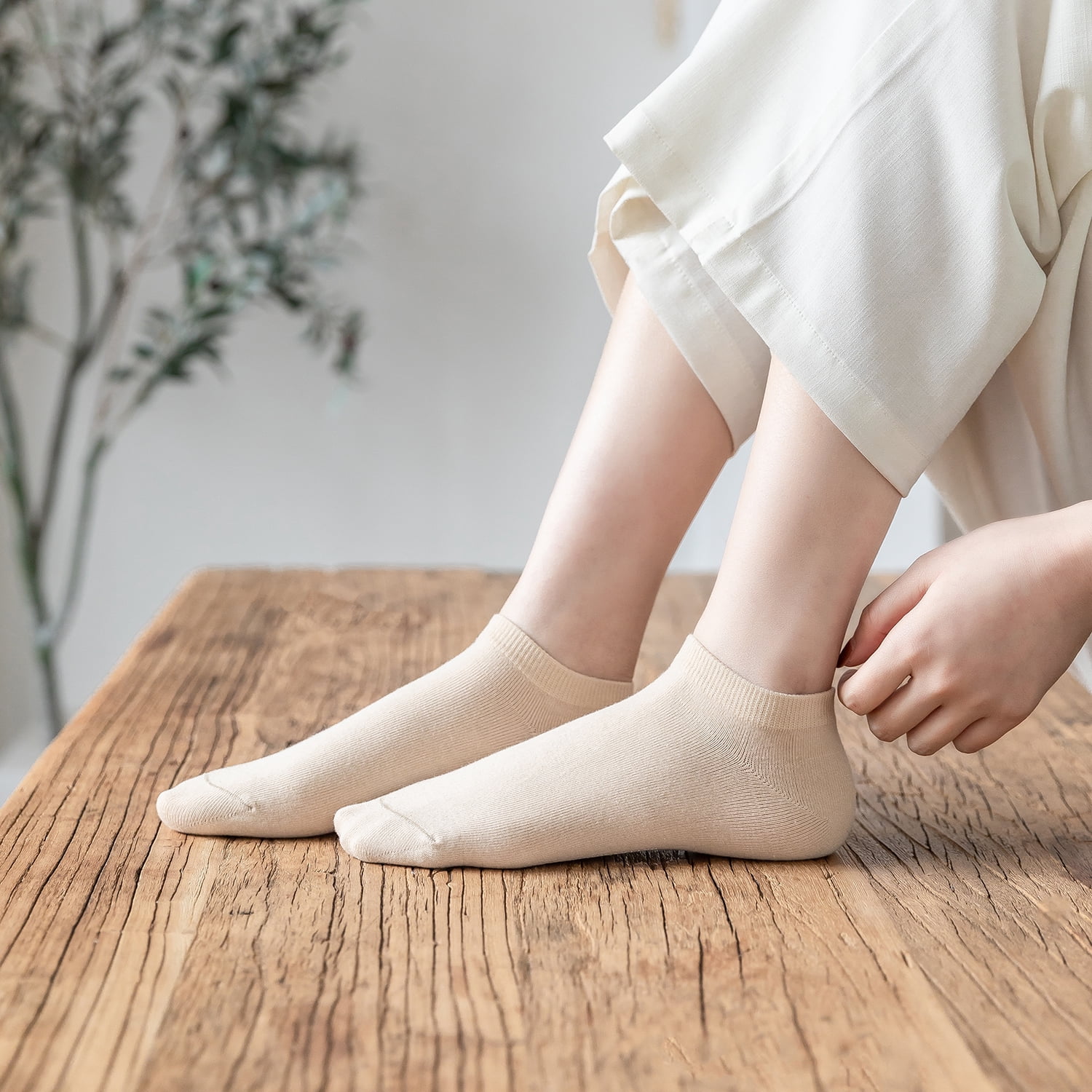 Sookeceks 6 Pairs Ankle Socks for Women, Cushioned Low Cut Casual Socks Womens Invisible Ankle Socks Size 5-9
