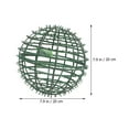 thumbnail image 2 of Houderco 2Ud Soporte Para Flores En Bola De Plástico Verde Con Divisible Para De Jardín Y Fiesta, 2 of 8