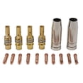 thumbnail image 3 of 16Pcs Mb15 15Ak Mig Welding Contact Tip 0.8Mm/1.0Mm/1.2Mm Protective Nozzle Set For Welding Power Tool Accessories, 3 of 8