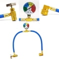 thumbnail image 4 of Dosaele Kit de Recharge de Réfrigérant R134A avec Jauge - Tuyau de Charge en Métal/cuivre pour Climatiseurs et Purificateurs Sans Alimentation Tube Souple, 4 of 6