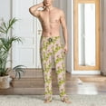 thumbnail image 4 of KLL Mens Pajama Pants for Men,Mens Lounge Pants,Funny Gifts for Men,Men's Pajama Bottoms Pears And Flower -Large, 4 of 5