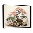 thumbnail image 2 of Designart "Bonsais Wisdom Asian beauty I" Asian Floater Framed Canvas Art Print, 2 of 7