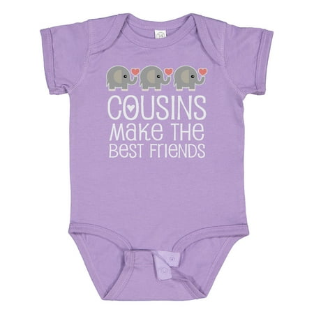 

Inktastic Cousins Make the Best Friends Gift Baby Boy or Baby Girl Bodysuit