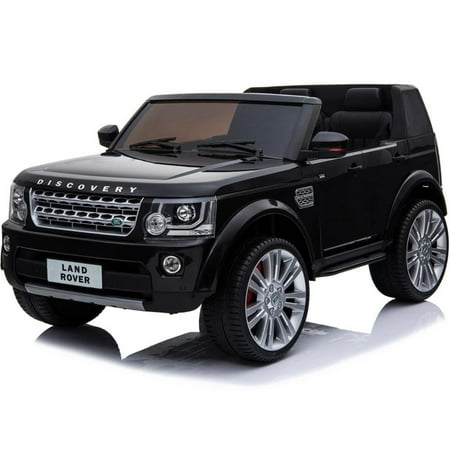 Land Rover Discovery 12v Kids Battery Powered Car 2 Seater Black (2.4ghz (Best Land Rover Discovery)