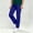 Blue women mid rise straight leg trousers a1, variant on Cagogo Women's Mid Rise Straight Leg Trousers with Pockets Casual Workwear Solid Regular Fit Ankle Pants for Office Party Travel Daily Wear, Hot Pink 2XL