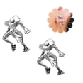 thumbnail image 2 of Bonitos Pendientes De Rana De 2 Vías, Regalo Retro Para Mujer, Joyería Desmontable Con Diseño Dulce, 2 of 8