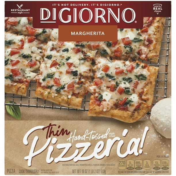 DIGIORNO PIZZERIA! Thin HandTossed Crust Margherita Frozen Pizza 18 oz
