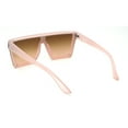 thumbnail image 4 of Flat Top Horn Rim Squared Mens Gangster Sunglasses Pink Brown, 4 of 4