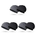 thumbnail image 1 of stanreset 2 Piece Stay Fashionable In Winter Trendy Cap For Cold Days Unisex Cotton Beanie Hat Hip Hop 3Set, 1 of 6