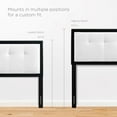thumbnail image 6 of Tufted Headboard, Full Size, White Black, Wood, Mid Century Bedroom, Modern Contemporary HB35153, 6 of 9