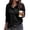 Black, variant on Oversized Sweatshirt for Women Quarter Button Henley V Neck Fleece Pullover Fall Long Sleeve Sweat Shirts with Pocket