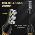 thumbnail image 4 of Beard Trimmer for Men Cordless, 6-in-1 Electric Mens Hair Clippers,Professional Clippers for men, Zero Gapped Grooming Shaving Machine, with LED Display,Nose/Face/Body/Baerd/Clippers and Trimmers set, 4 of 7