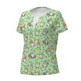 thumbnail image 2 of Naloa Spring Gnomes Print T-Shirts Short Sleeve V Neck Tees for Women Fashion Tops Trendy Lightweight Soft Casual Summer Outfits Clothes, 2 of 5