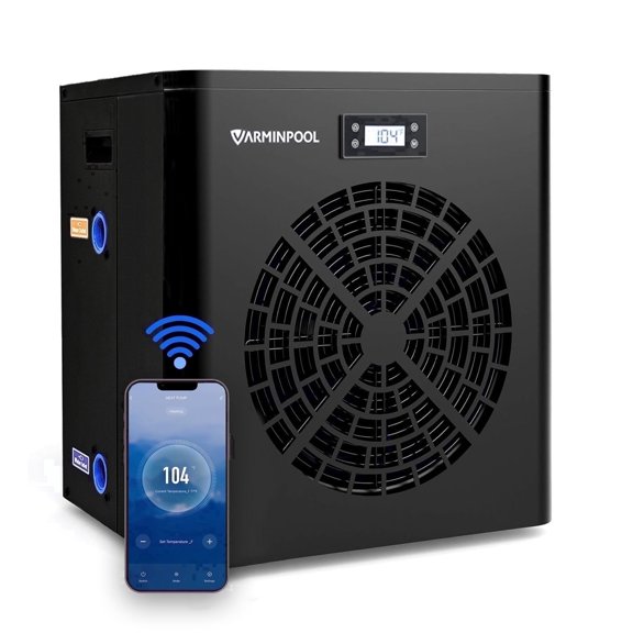 Electric Pool Heater 16000 BTU with WiFi App Control for Up to 5400 Gallons
