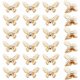 thumbnail image 1 of 24 colgantes de mariposa de latón chapado en oro de 18 quilates con micro pavé de circonitas cúbicas transparentes, 1 of 5