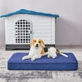 thumbnail image 3 of Dog Bed Mat Dog Crate Pad Washable Dog Mattress Pets Kennel Pad for Large Medium Small Dogs and Cats, 48" x 32", Blue, 3 of 3