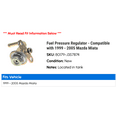 thumbnail image 2 of Fuel Pressure Regulator - Compatible with 1999 - 2005 Mazda Miata 2000 2001 2002 2003 2004, 2 of 2