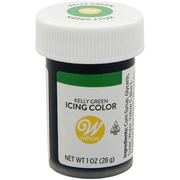 Wilton Kelly Green Food Coloring Edible Gel for Baking & Cake Decorating No Taste 1 oz.