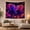 Elephants Together, variant on Floral Garden Elephants with Facing Each Other Their, Mystical Fantasy for Space Lovers, Galaxy Room Decor, Mother'S Day Gift, Tapestry Wall Hanging for Bedroom and Dorm