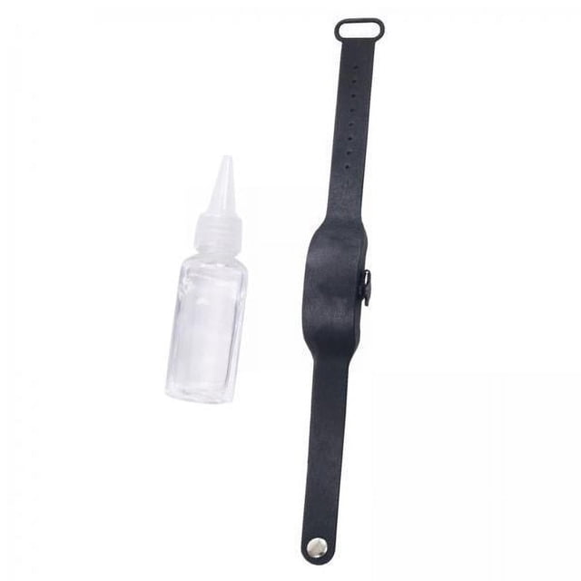 2x Set de dispensadora de desinfectante de manos-brazalete dispensador de desinfectante de manos con botella para adultos y niños