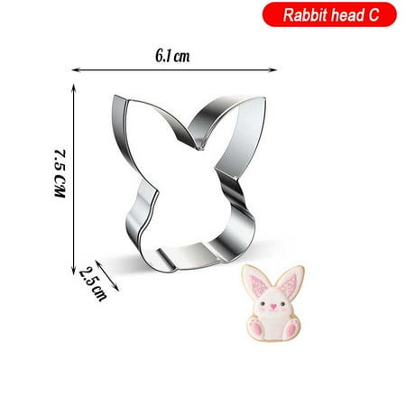 

Easter Cookie Cutter Modelling Tools Metal Stainless Steel Biscuit Cookie Mold Kitchenware for Baki