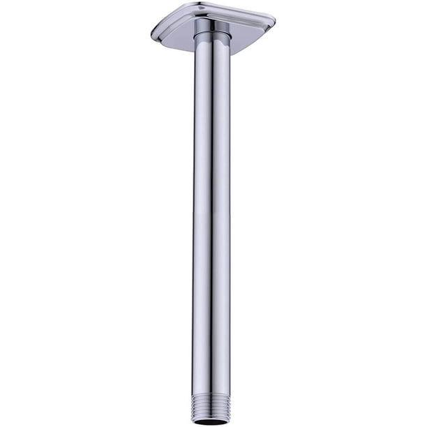 Ceiling Mounted Shower Arm with Flange 12 Inch Stainless Steel Shower