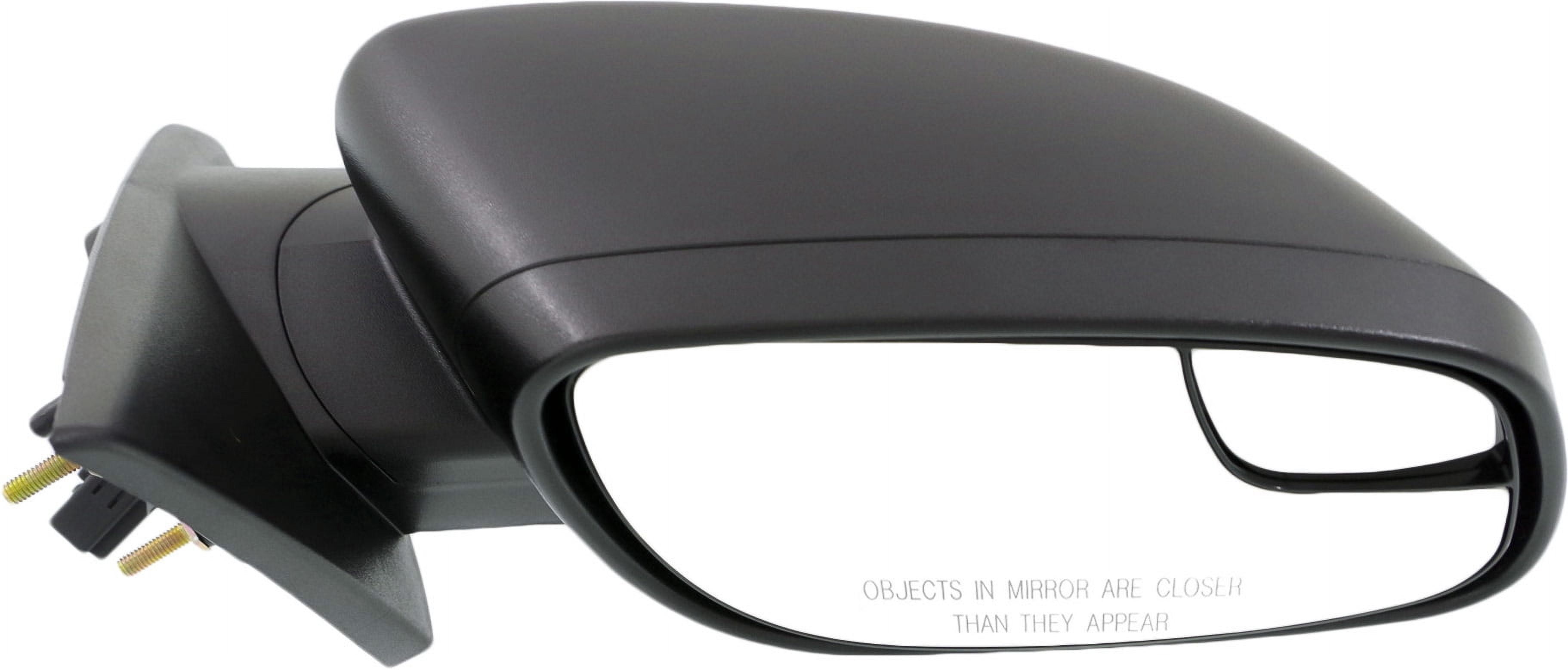 Mirror Compatible With 2012-2017 Ford Taurus 2014-2017 Special Service Police Sedan Right Passenger Side w/ Blind Spot Corner Glass Textured Black Kool-Vue