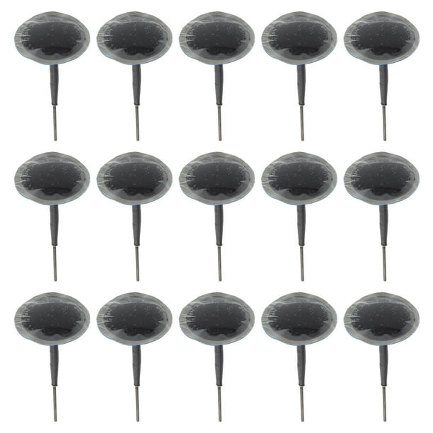 Parche de reparación de neumáticos de goma de 3 mm, 24 unidades, kit de reparación de neumáticos para automóviles, clavos tipo hongo, herramienta de reparación de automóviles