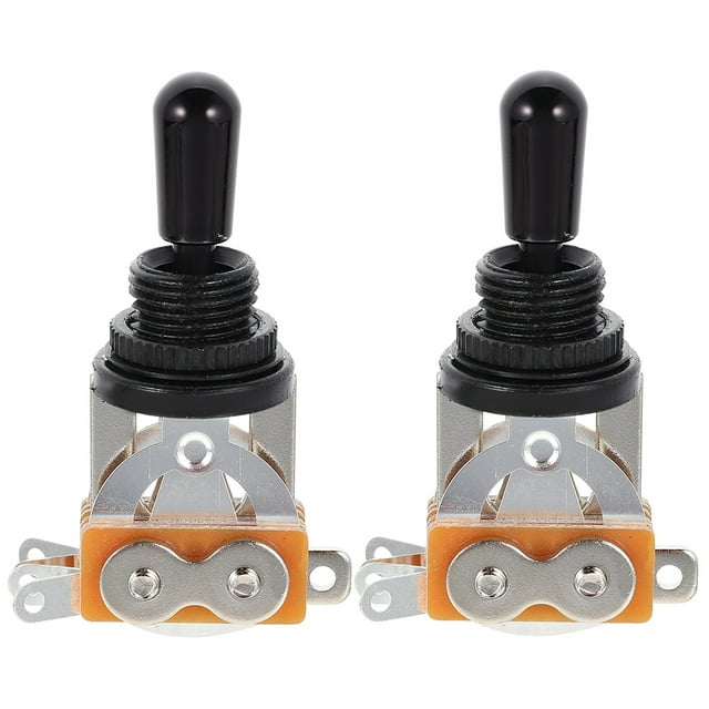 MasteelfCA 2Pcs Guitar 3 Way Switch Metal Pickup Selector Toggle Switch Electric Guitar Accessory