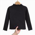 thumbnail image 5 of Baby Girls Long Sleeve Shirt for 6 12 18 24 Months 3T 4T 5T 6T 7T 8T 9T 10T 11T 12T Fall Clothes Solid Basic Long Sleeve T Shirt Casual Mock Neck Tshirt Girls Tops, 5 of 5