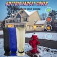 thumbnail image 6 of ZHZFKQ 2026 New Outdoor Faucet Covers for Winter,13" W X 25" H Outside Yard Hydrant Protector Socks Winter,Insulated Hose Bib Protector Cover,Spigot Pipe Cover Freeze Protection - Black, 6 of 7