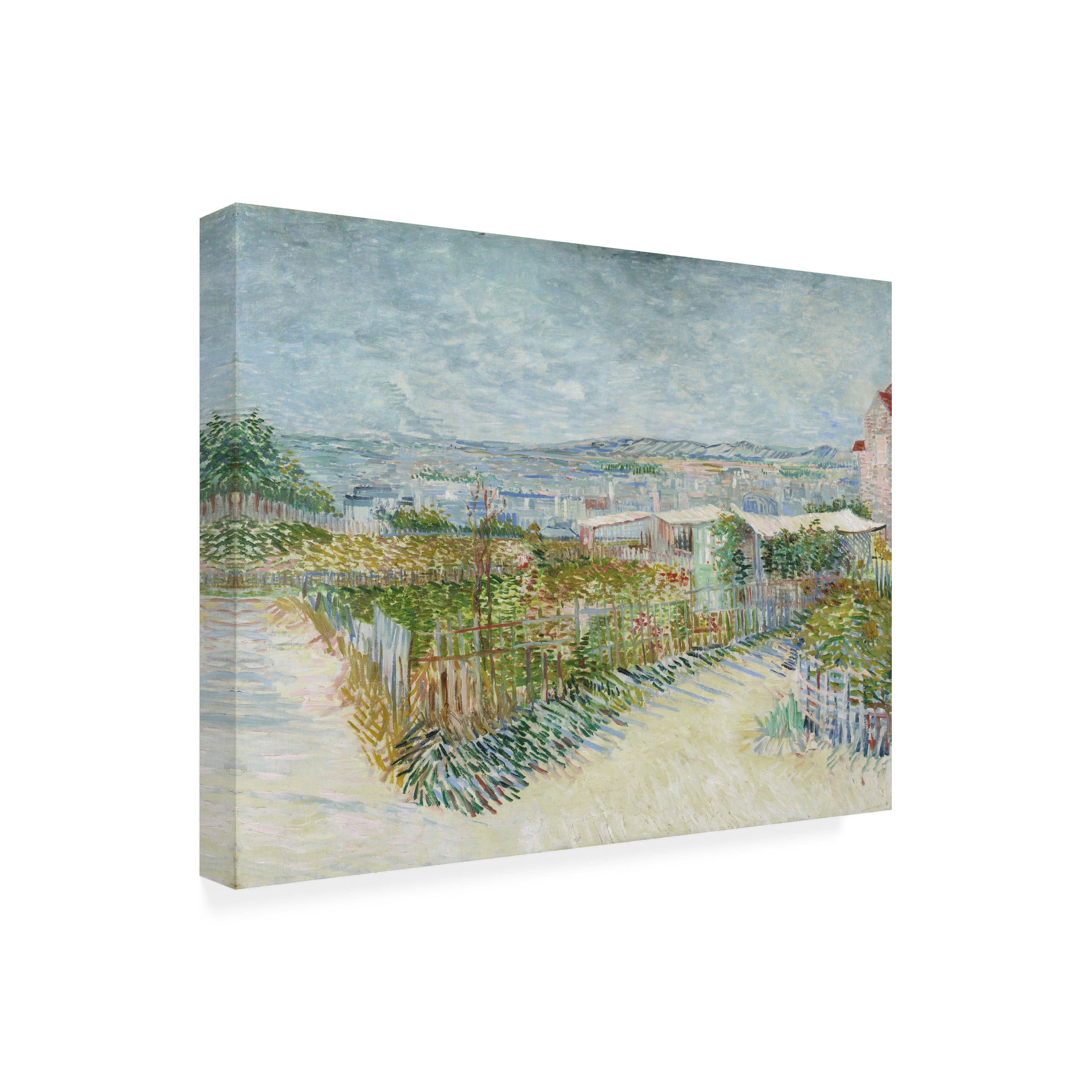 Van Gogh 'Montmartre Behind The Moulin De La Galette' Canvas Art