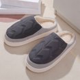 thumbnail image 5 of Ndbuld Womens Slides Sandals Soft Thick Sole Non-Slip Pillow Sandals 23 New Soft Slippers for Women,, Non-Slip, Wear-Resistant, Postpartum Cotton Shoes for Home Use, Couple Models Gray, 5 of 7